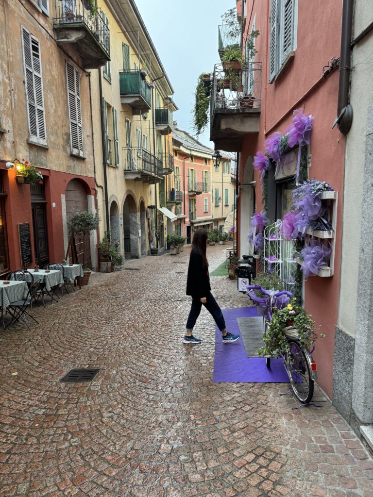 Luino street near lavender shop